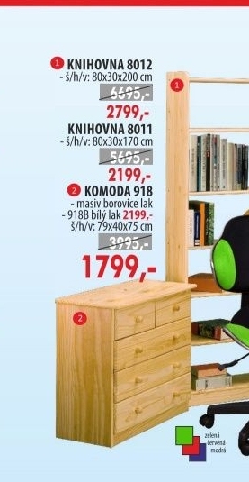 Knihovna 8012 lak