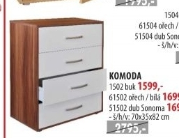Komoda se zásuvkami 1502
