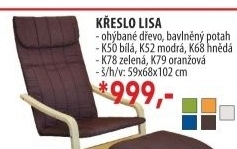Křeslo LISA béžové K50
