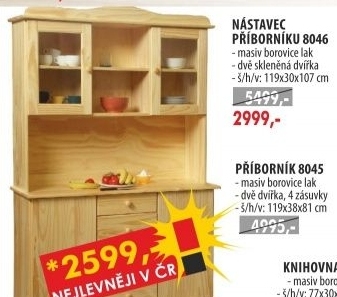 Nástavec příborníku 8046
