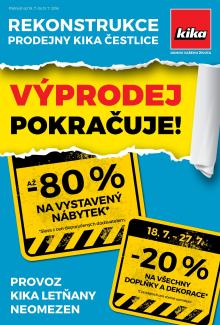akční leták Kika nábytek 18.7.2016-31.7.2016