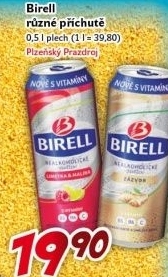 Nealkoholické pivo ochucené Birell