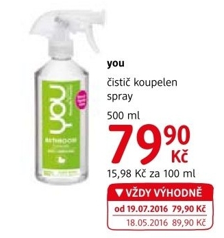 Čistič koupelen ve spreji You