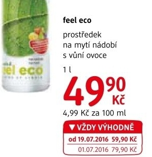 Prostředek na nádobí Feel Eco
