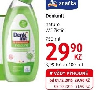 Čistič WC gelový Nature Denkmit