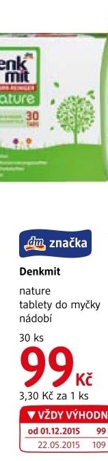 Tablety do myčky Nature Denkmit