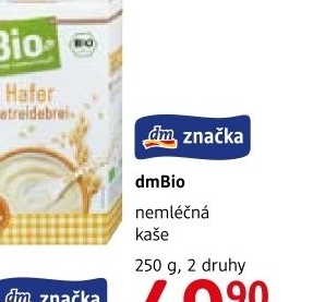 Kaše nemléčná dm Bio