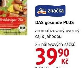 Čaj ovocný bio Das gesunde Plus