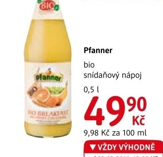 Nápoj bio Pfanner