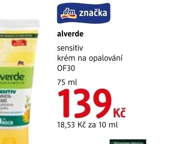 Krém na opalování OF 30 Alverde