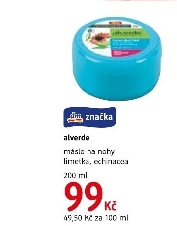 Máslo na nohy Alverde