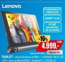 YOGA 3 8 IPS 16GB 1GB An5.1 GPSLENOVO