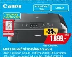 PIXMA MG5750 ink multifunkce WiFi CANON