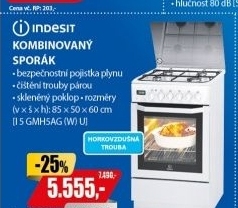 I 5 GMH5AG (W) U SPORÁK KOMBI.INDESIT