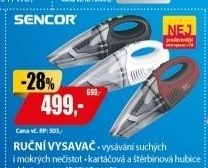 SVC 190B ruční vysavačSENCOR