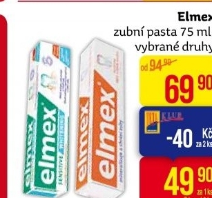 Pasty na zuby Elmex