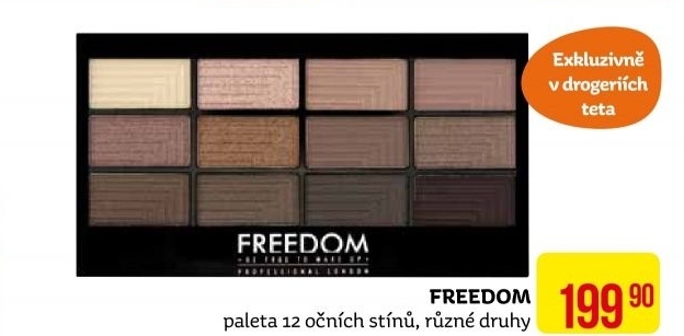 Oční stíny paleta Freedom