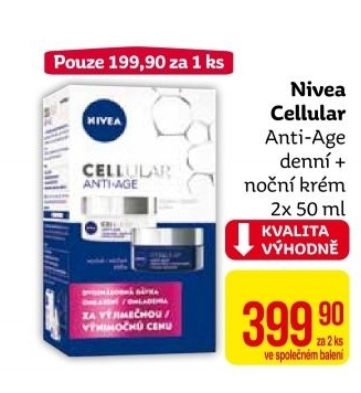 Balení krém denní a noční omlazující Anti-age Cellular Nivea