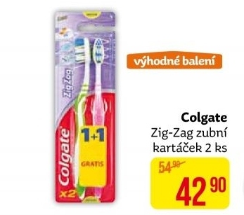 Kartáček na zuby Zig Zag Colgate