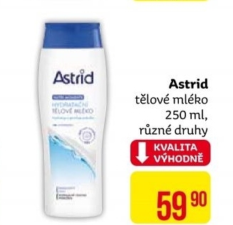 Tělové mléko Astrid