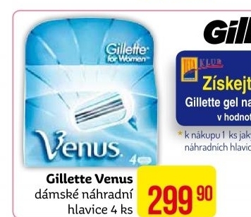 Náhradní hlavice dámské Venus Gillette