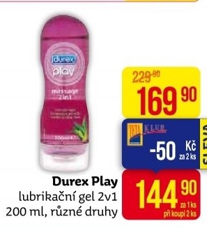 Gel lubrikační 2v1 Play Durex