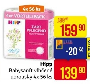Vlhčené ubrousky dětské HiPP
