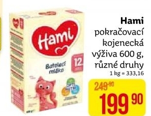 Výživa mléčná Hami