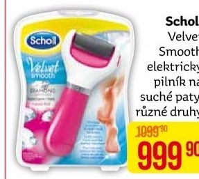 Pilník elektrický na chodidla Velvet smooth Scholl