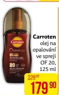 Olej na opalování OF 20 Carroten