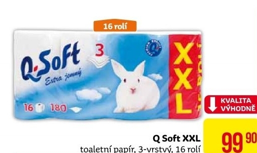 Toaletní papír 3vrstvý Q Soft