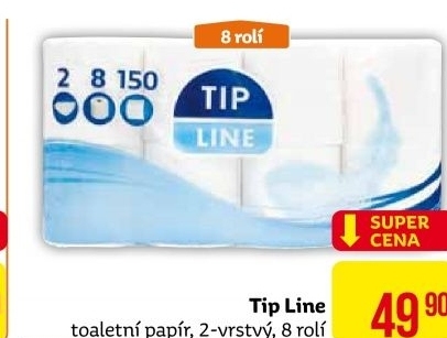 Toaletní papír 2vrstvý Tip Line