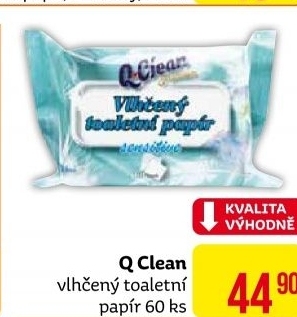 Toaletní papír vlhčený Q Clean