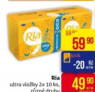 Dámské vložky Ria Ultra