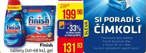 Tablety do myčky Finish