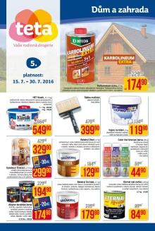 akční leták Teta drogerie 15.7.2016-30.7.2016