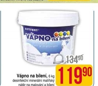 Vápno na bílení Kittfort