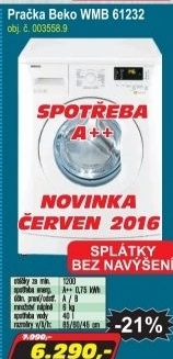Beko WMB 61232 pračka