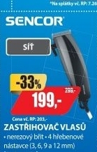SHP 211SL zastřihovač vlasůSENCOR