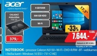 ES1-731-C1KE 17,3 4GB 500GB W10 ACER