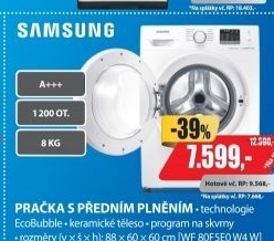 WF 80F5E0W4W PRAČKASAMSUNG / A+++ 8KG