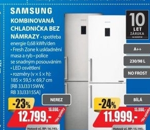 RB 33J3315WW CHLADNIČKASAMSUNG