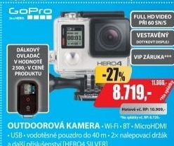 HERO 4 Silver + Wi-Fi ovladač