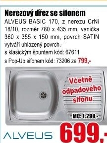 Dřez Alveus