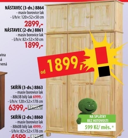Nástavec 8864 lakovaný