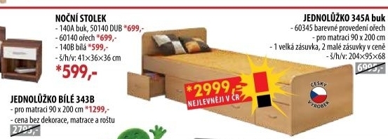 Noční stolek 140 buk