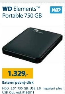 WD Elements Portable 750 GB