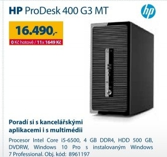 HP PRODESK 400 G3 MT