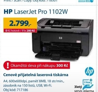 HP LASEJET PRO 1102W