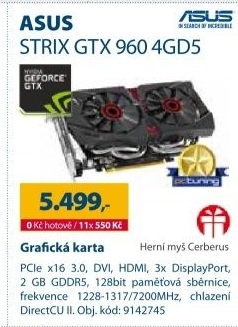 ASUS STRIX GTX 960 4GD5